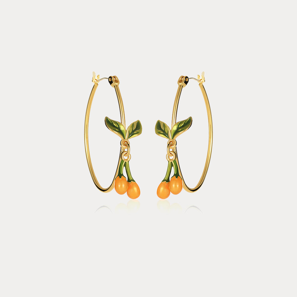 Selenichast orange blossom earrings 4