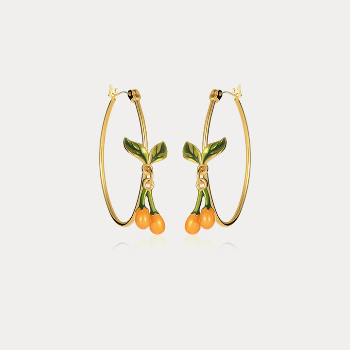 Selenichast orange blossom earrings 4