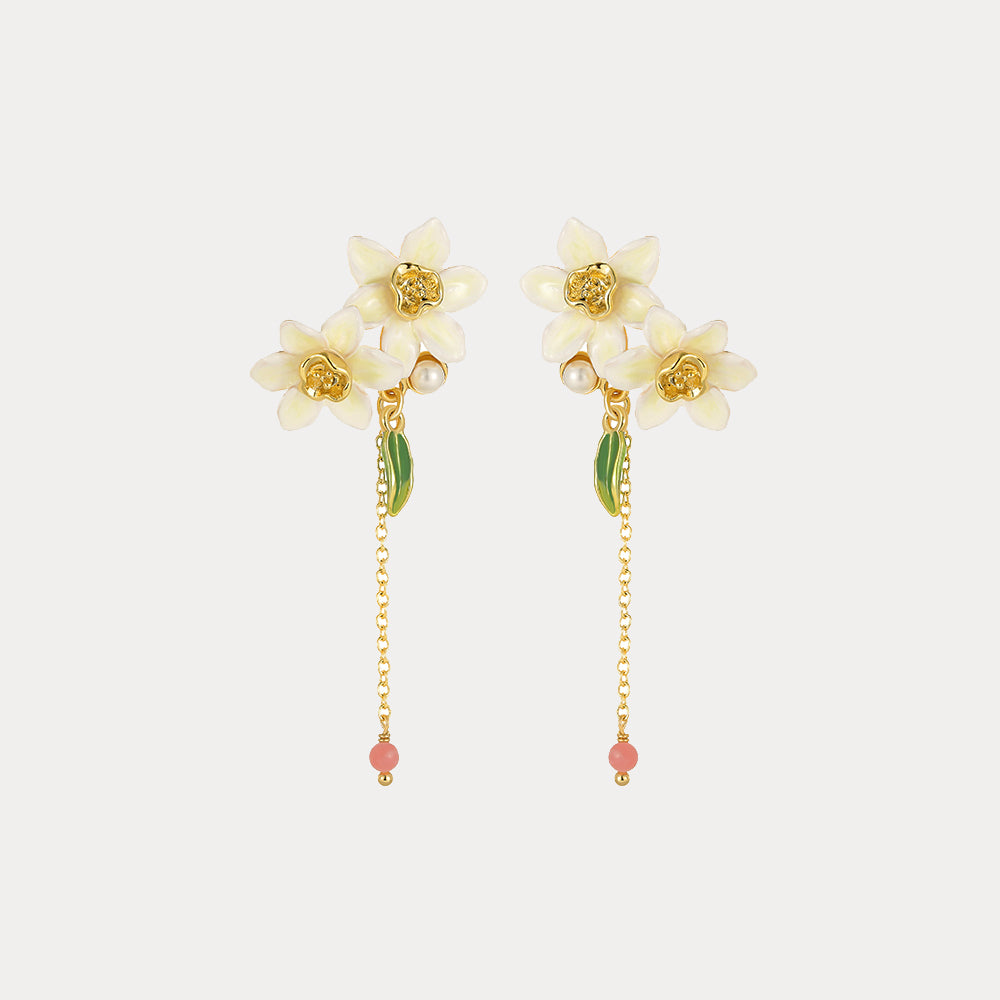 Daffodils Pearl Earrings
