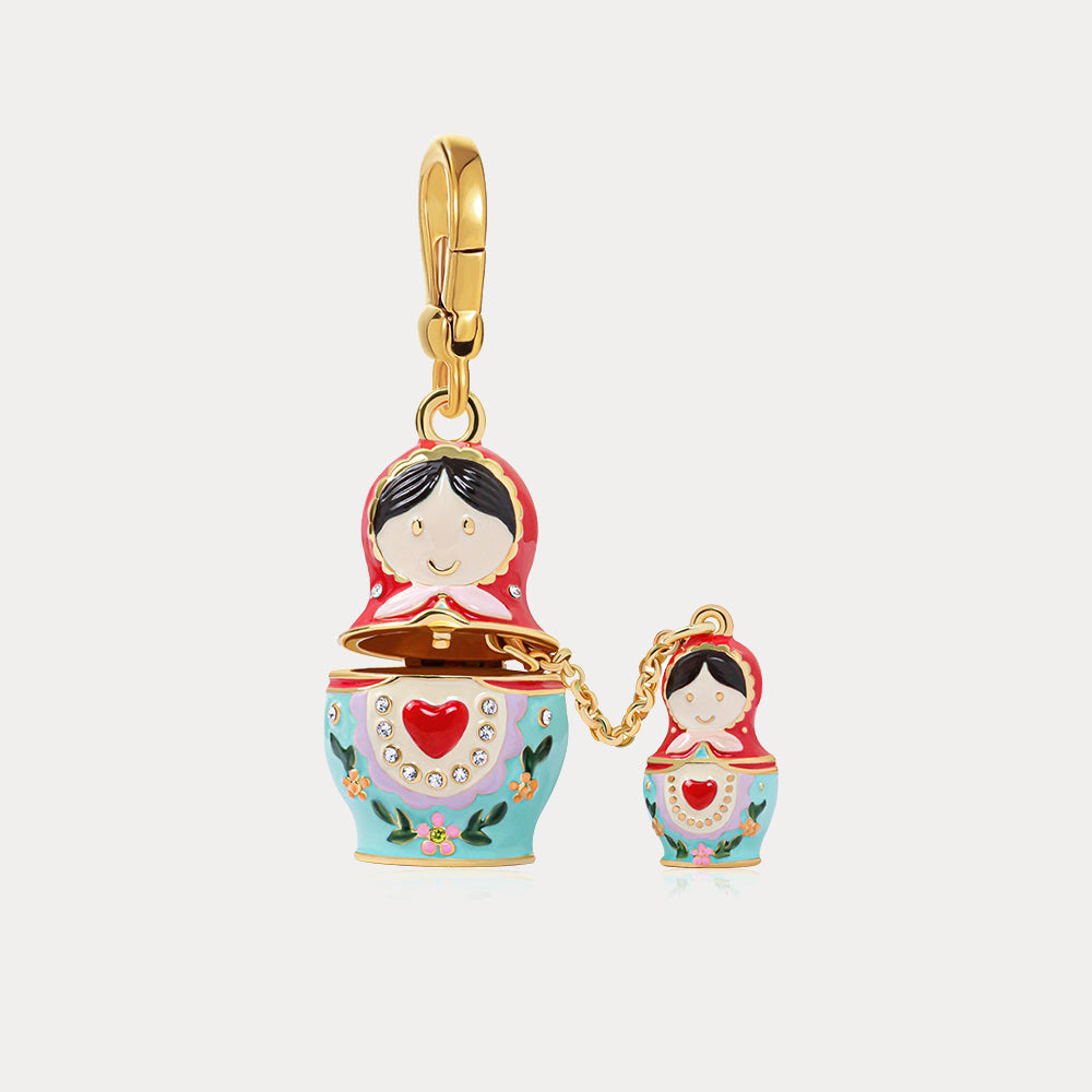 Selenichast Matryoshka Locket Necklace