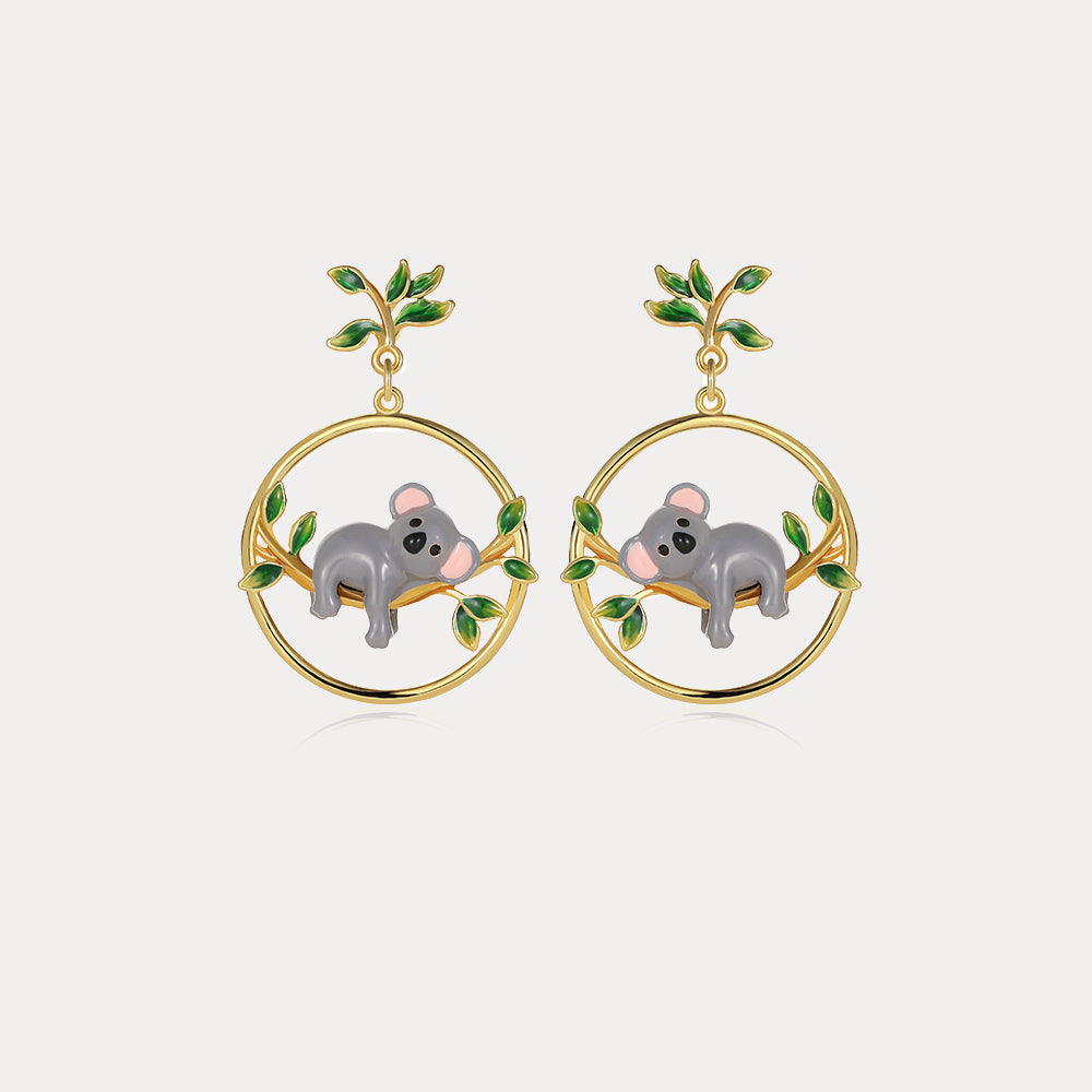Koala Gold Earrings