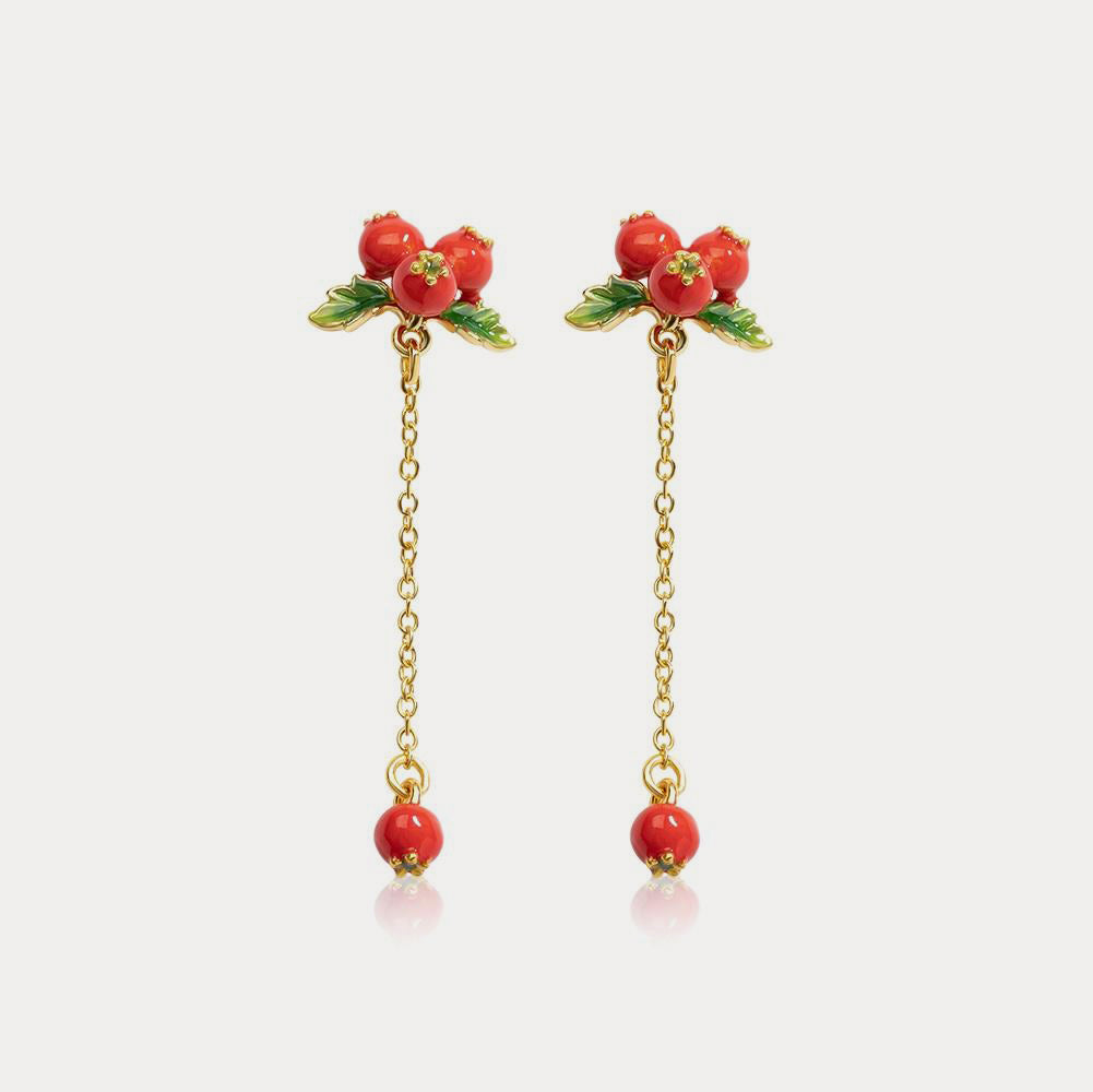 Selenichast cranberry earrings 3