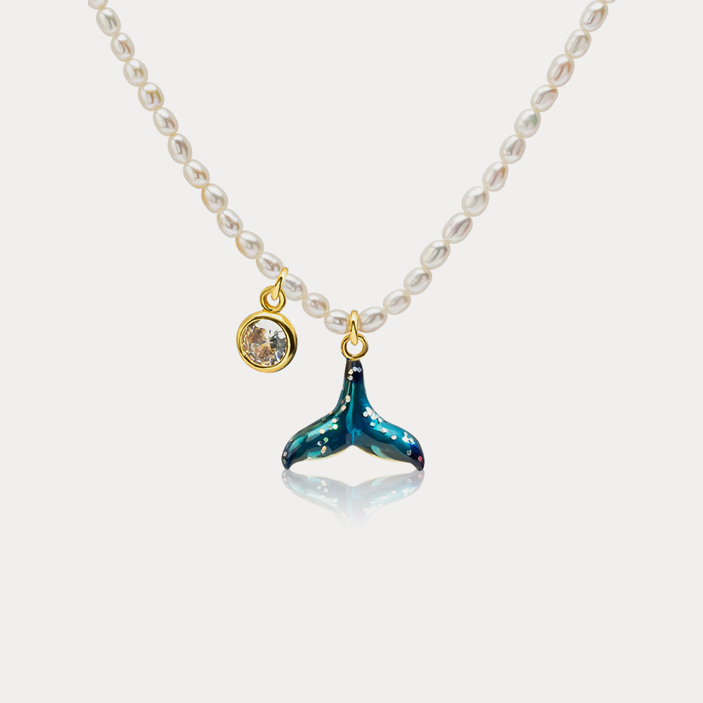 Selenichast mermaid tail pearl necklace