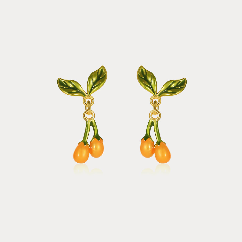 Selenichast orange blossom earrings 3