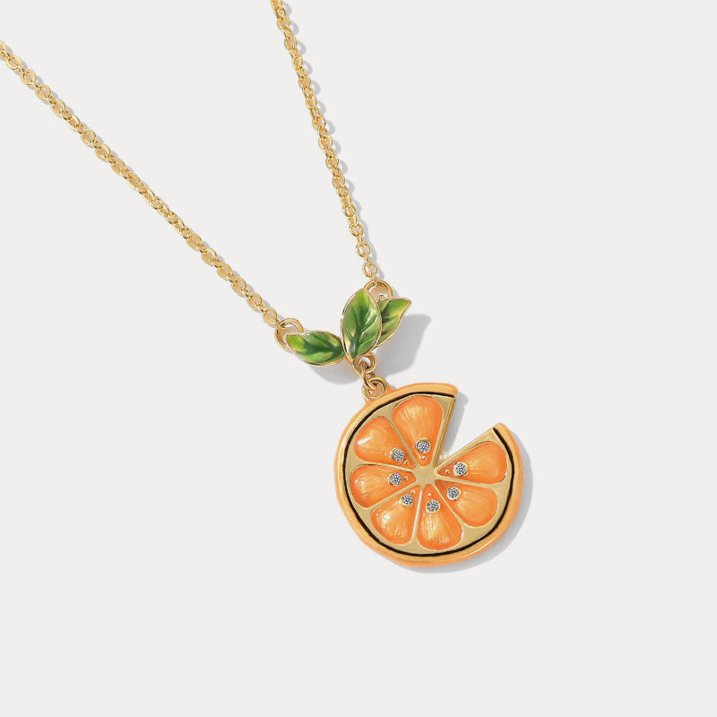 Selenichast orange slices necklace 1