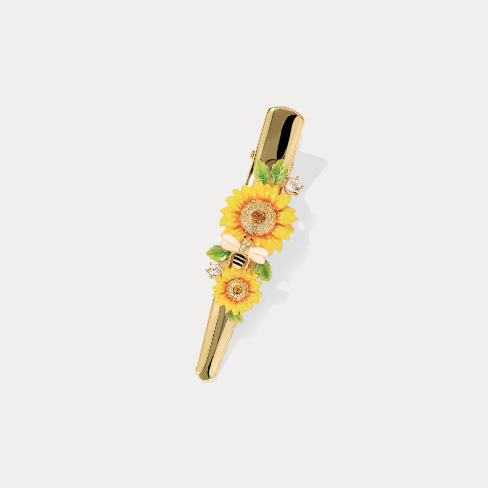 Sunflower & Bee Hairpin for Influencer
