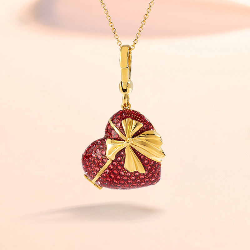 Love Gift Locket Diamond Necklace
