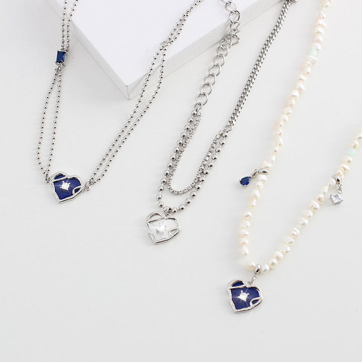 Selenichast ice heart necklace