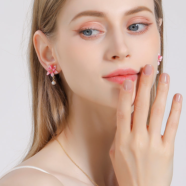 magnolia designer earrings
