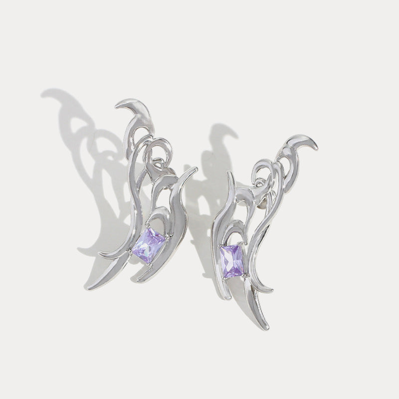 Selenichast butterfly gem earrings