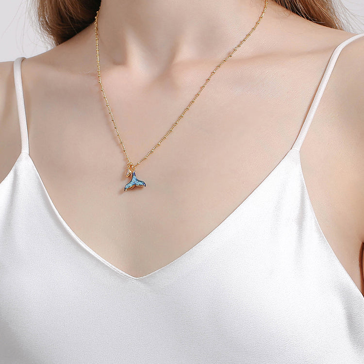 mermaid tail pendant necklace