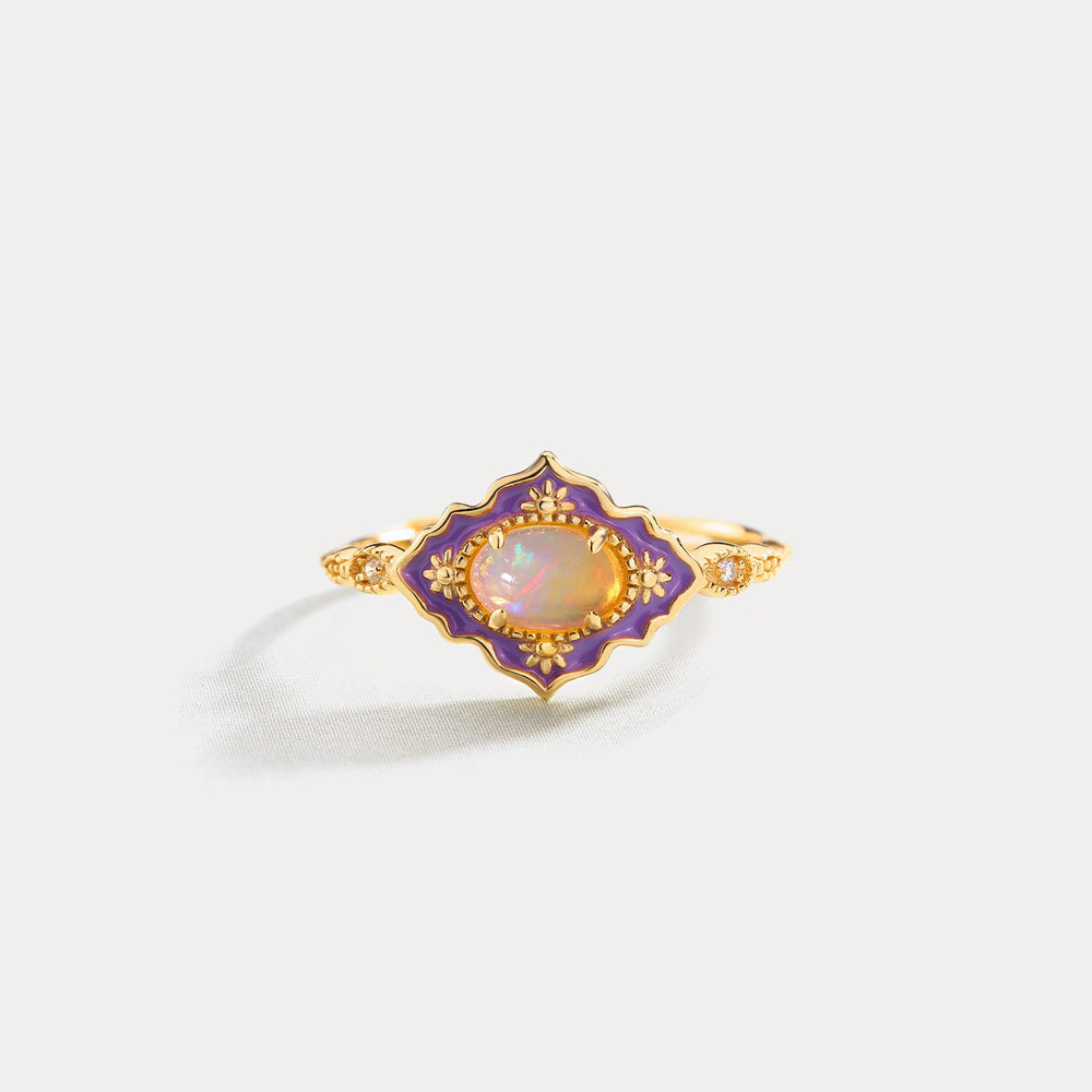 Selenichast Jasmine Opal Ring