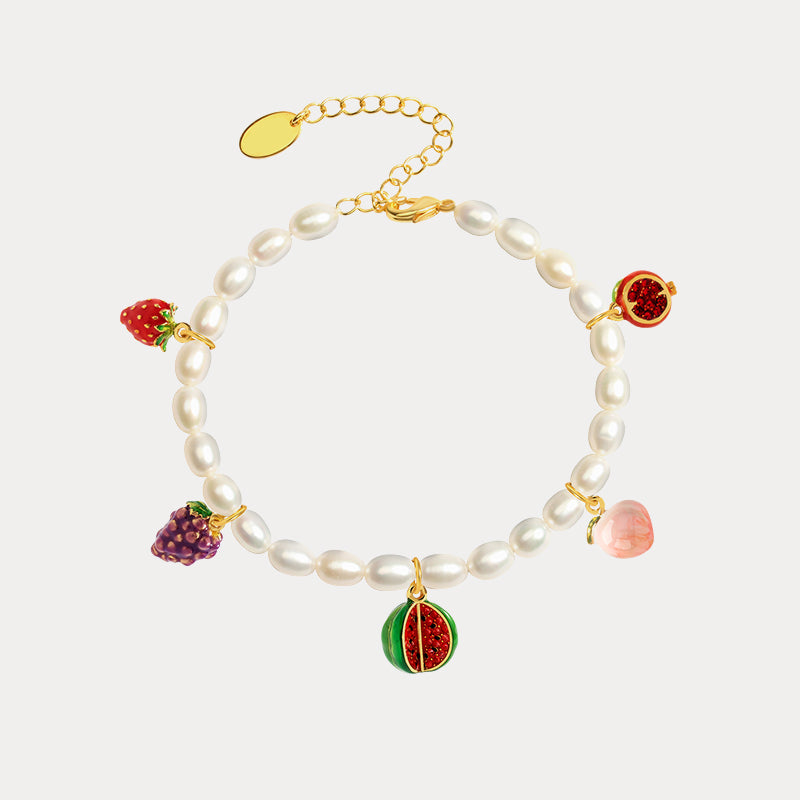 5 Fruit Pearl Bracelet