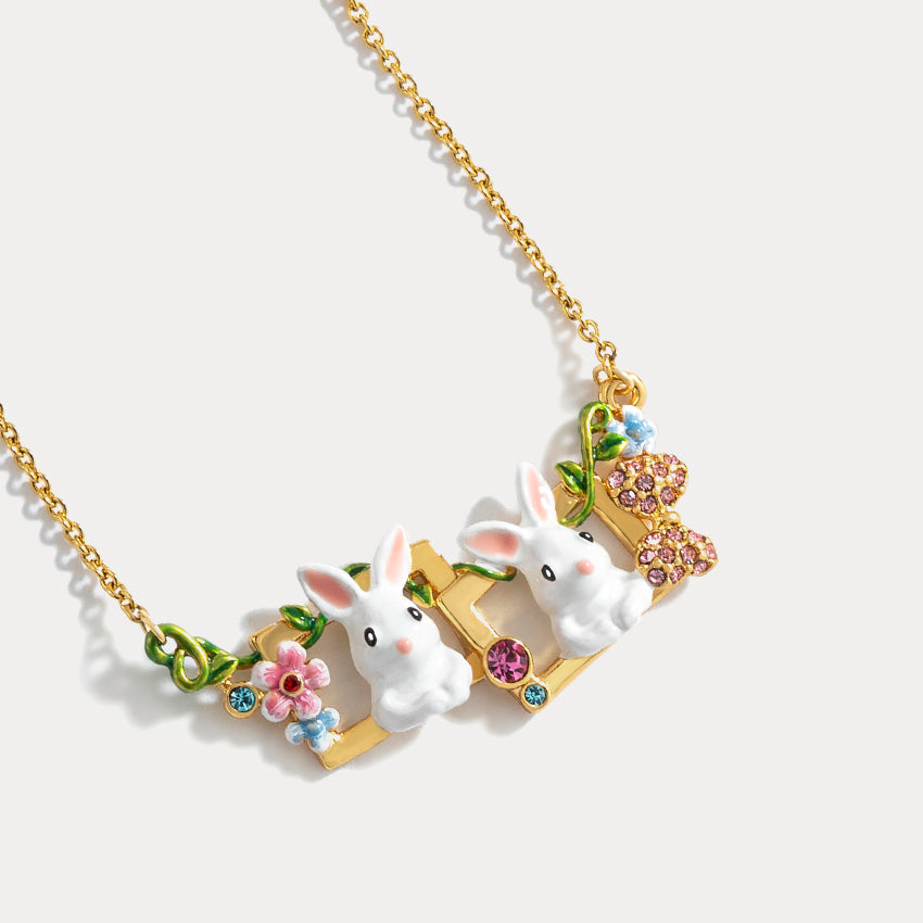 Garden Rabbit Diamond Necklace