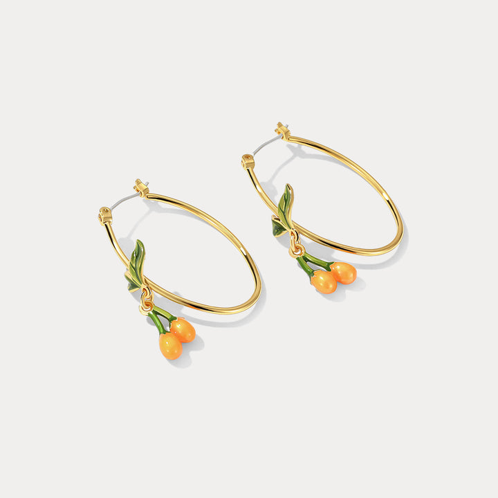 Selenichast orange blossom earrings 4