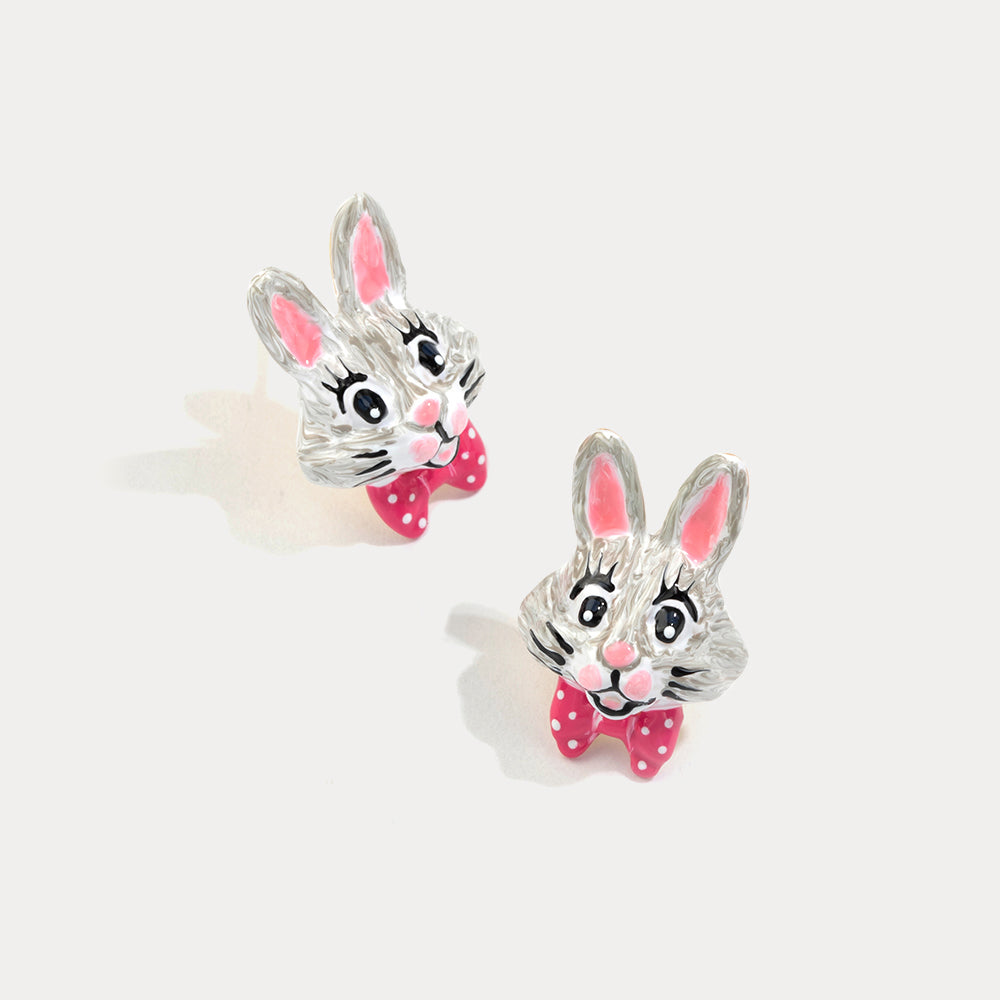 Selenichast Easter Rabbit Stud Earrings
