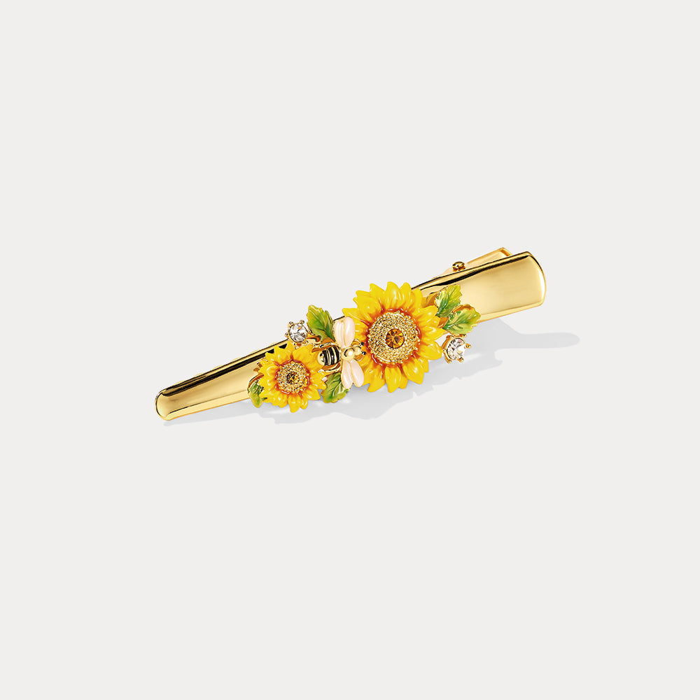 Sunflower & Bee Hairpin for Girls