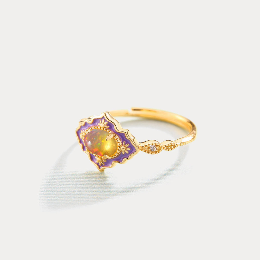 Jasmine Fire Opal Ring