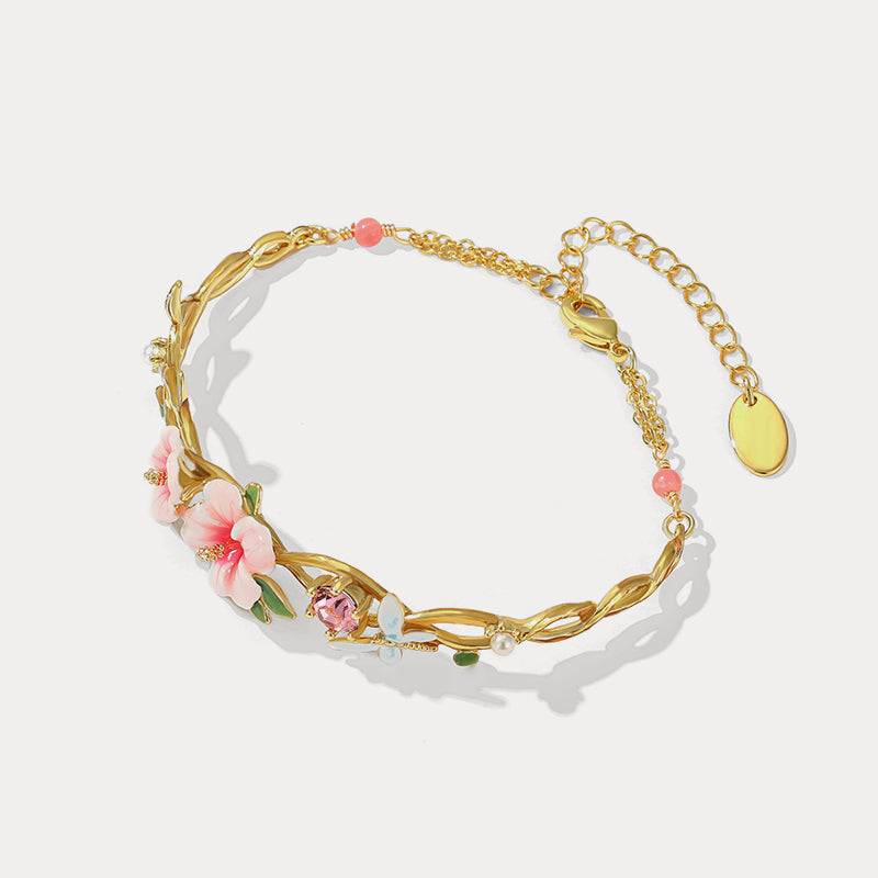 hibiscus diamond bracelet