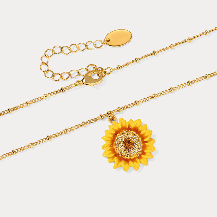 Fashion Sunflower Necklace