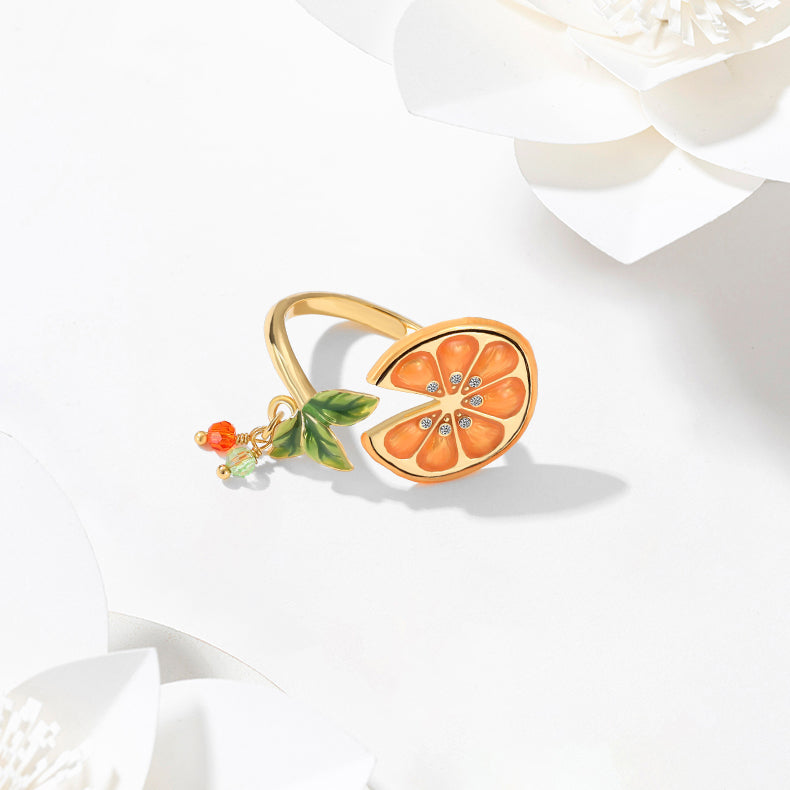orange slices open ring