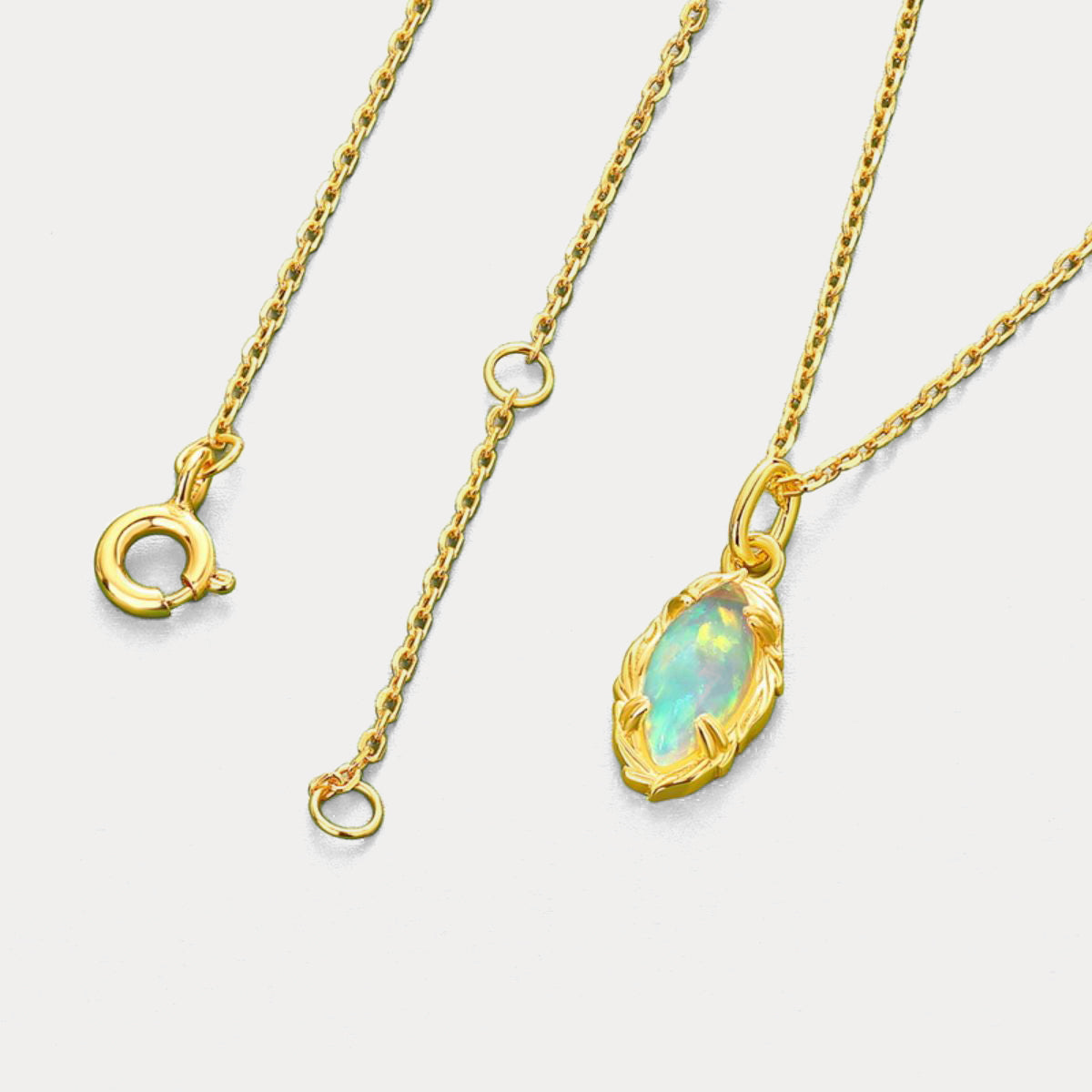 fairy opal chain necklace