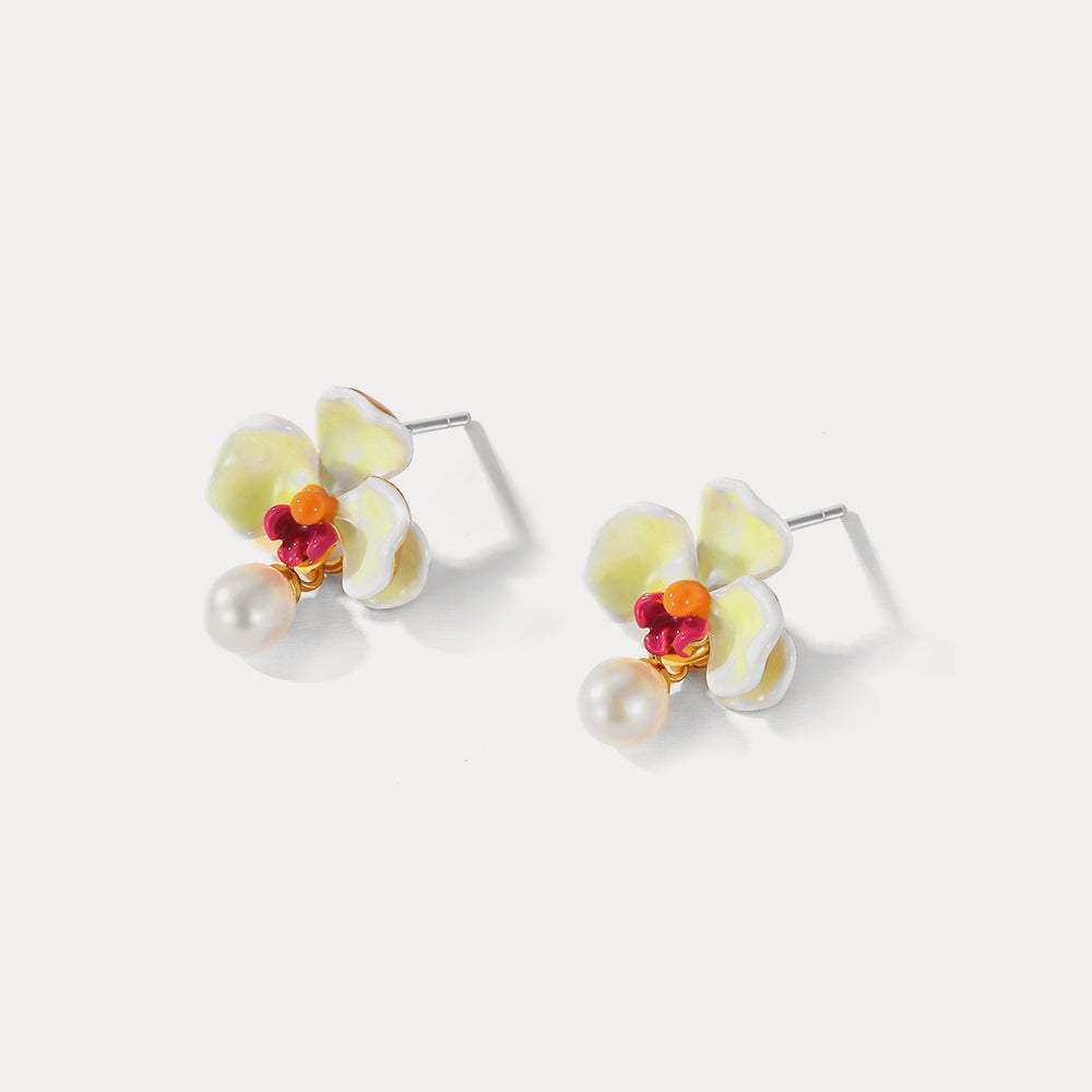 Phalaenopsis Earrings for Influencer
