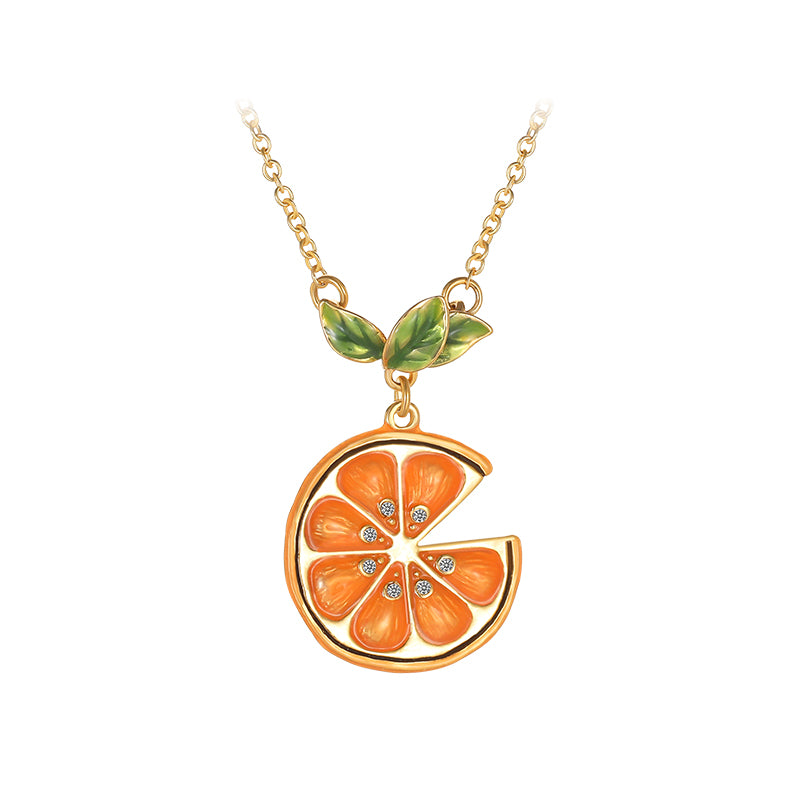 Selenichast orange slices necklace 1