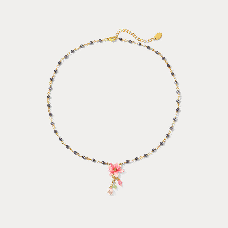 magnolia pendant necklace
