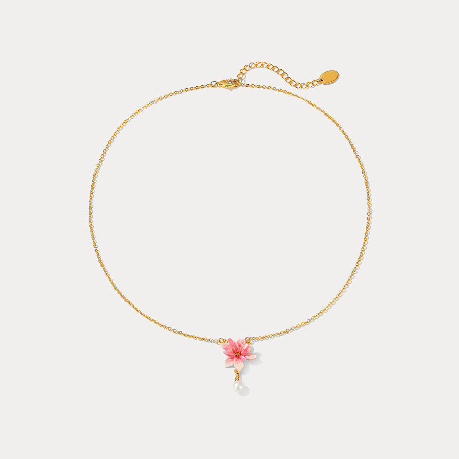 magnolia thin necklace