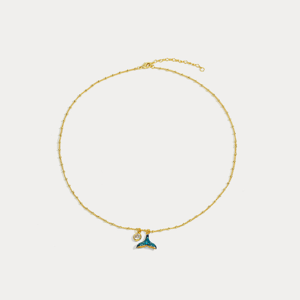mermaid tail stylish necklace