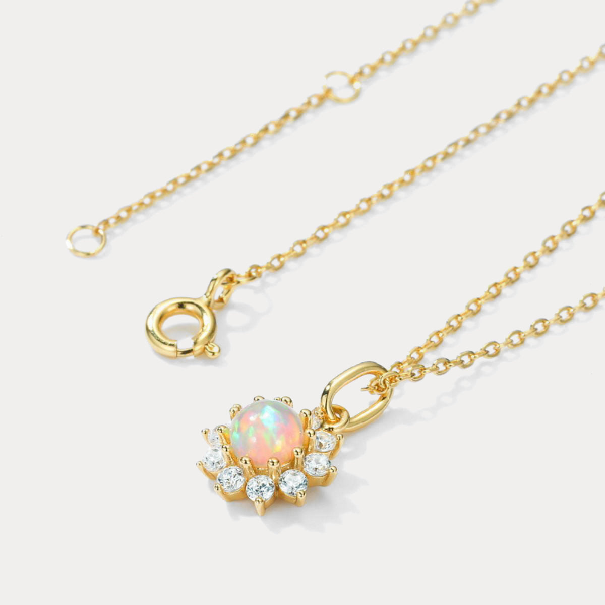 Opal Dainty Necklace