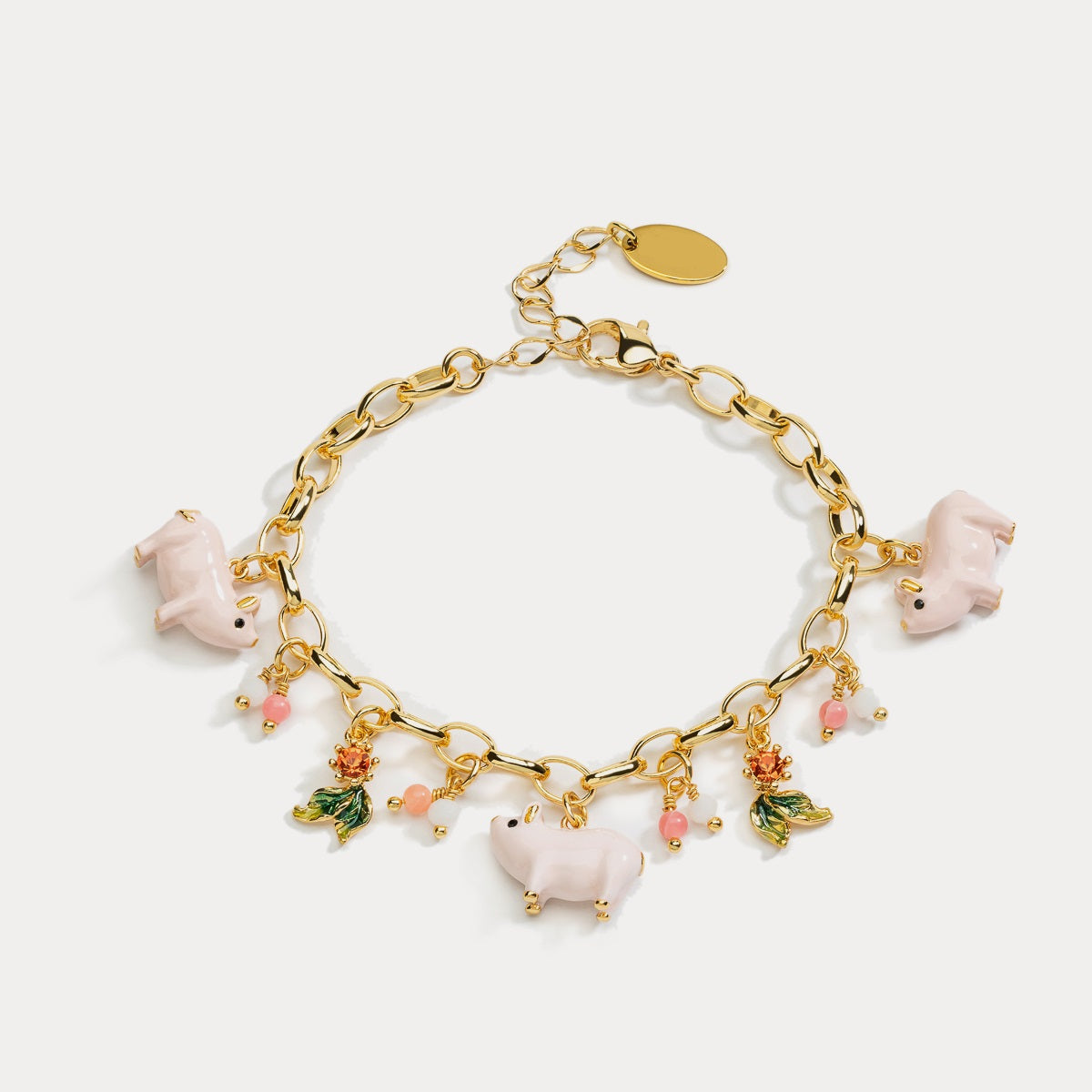 Pig zodiac bracelet