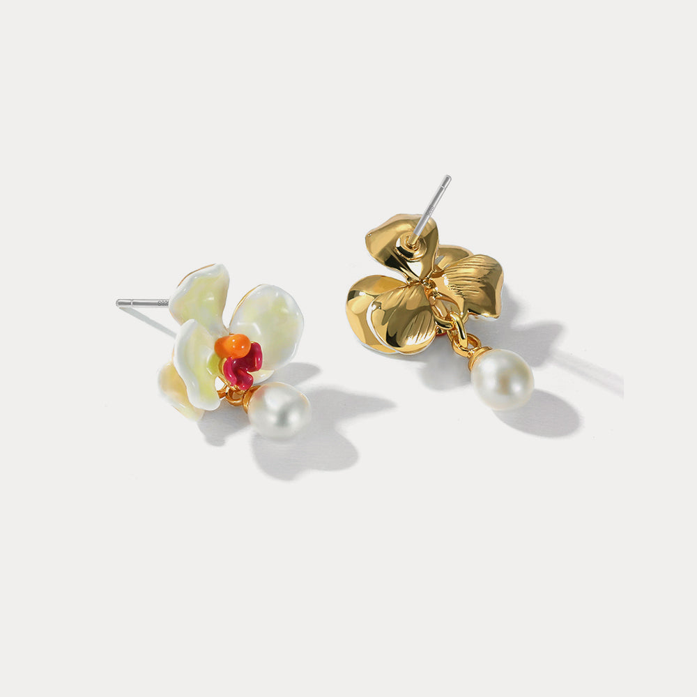 Phalaenopsis Gold Earrings