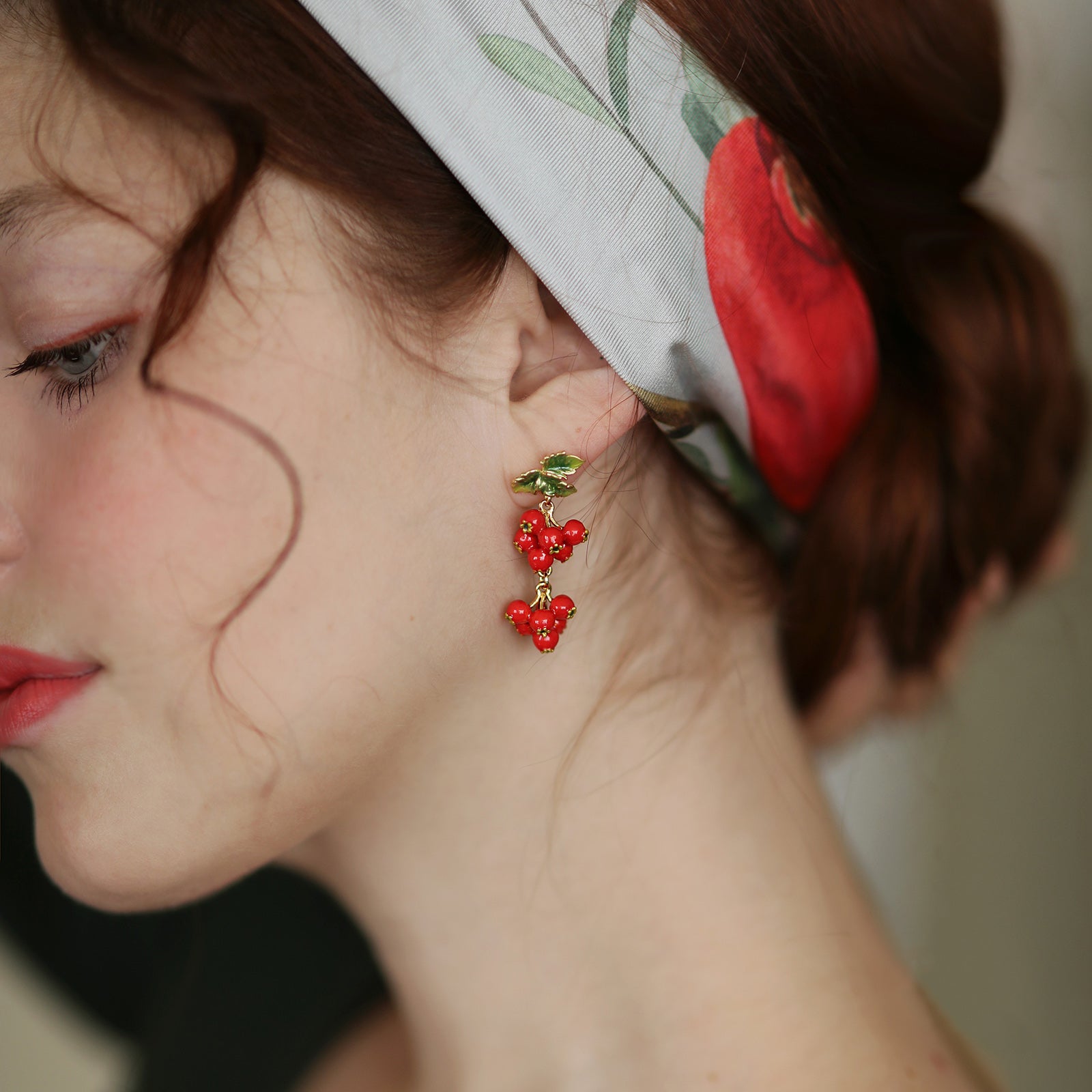 Selenichast Cranberry Earrings