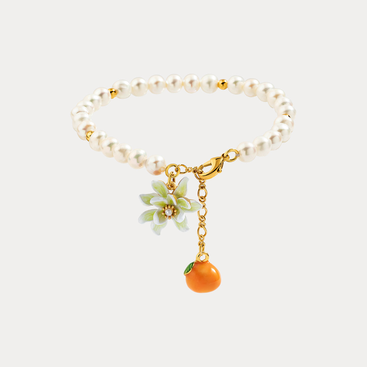 Selenichast citrus gardenia pearl bracelet 1