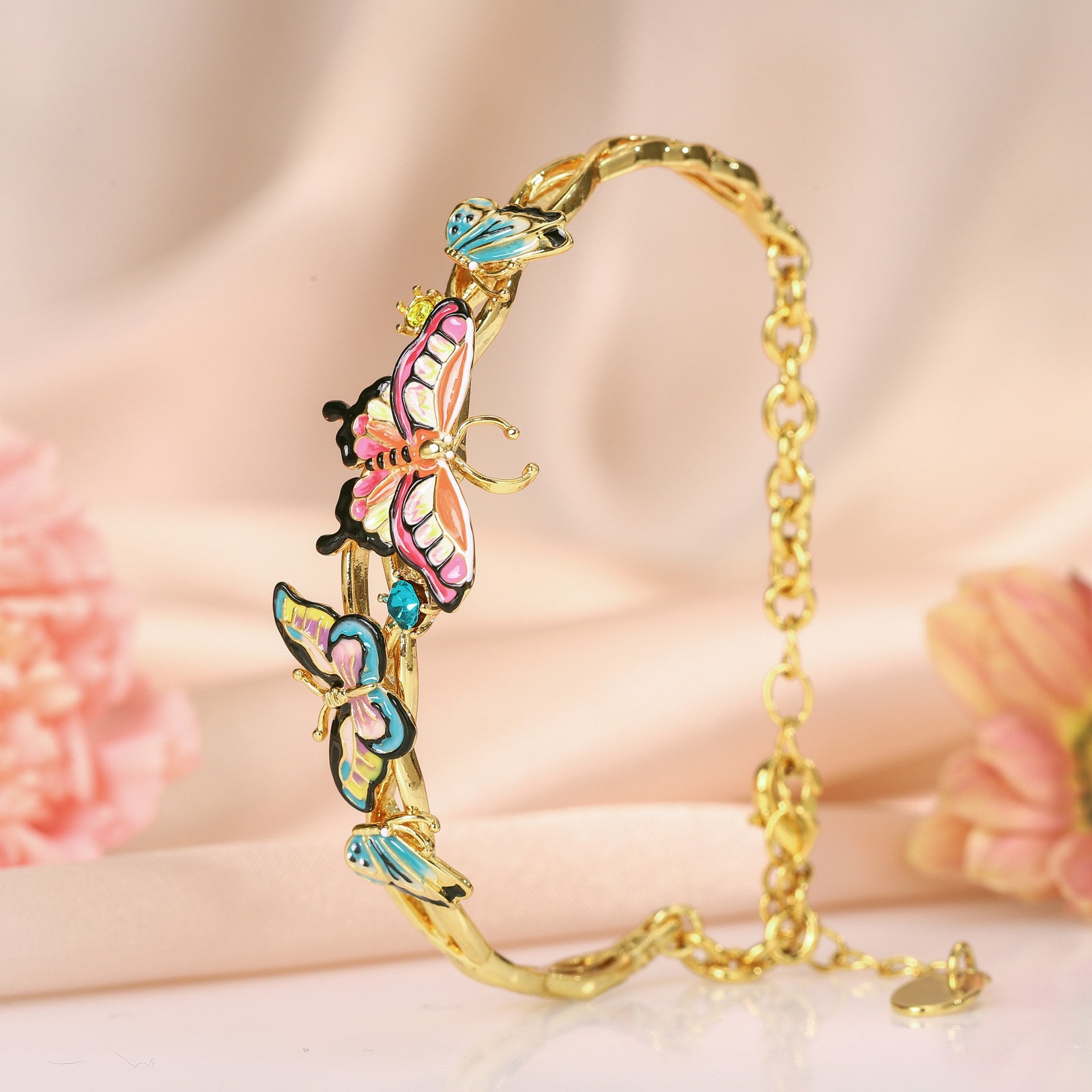 butterfly chain bracelet