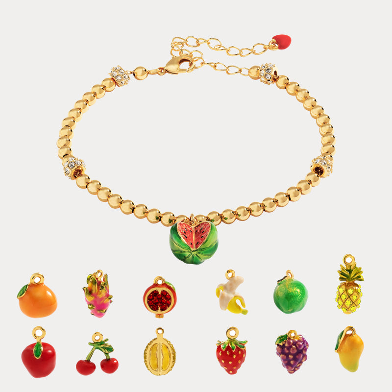 Selenichast fruit enamel bracelet
