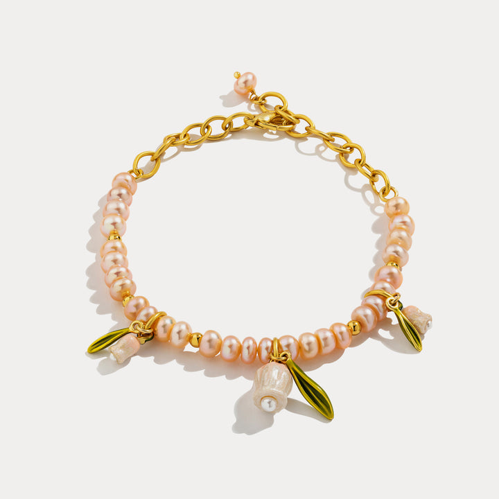Selenichast Lily Of The Valley Pearl Bracelet