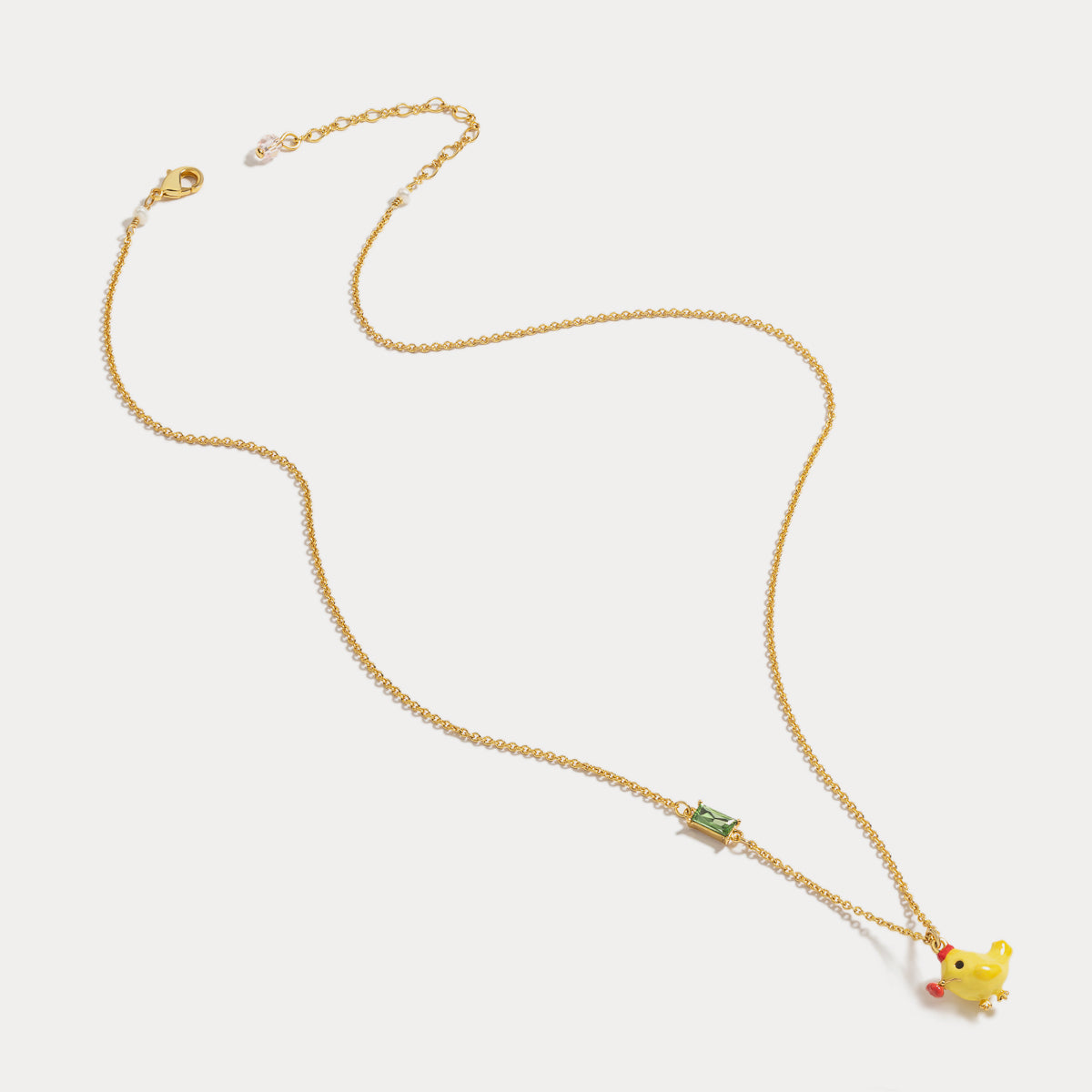 yellow little chick necklace