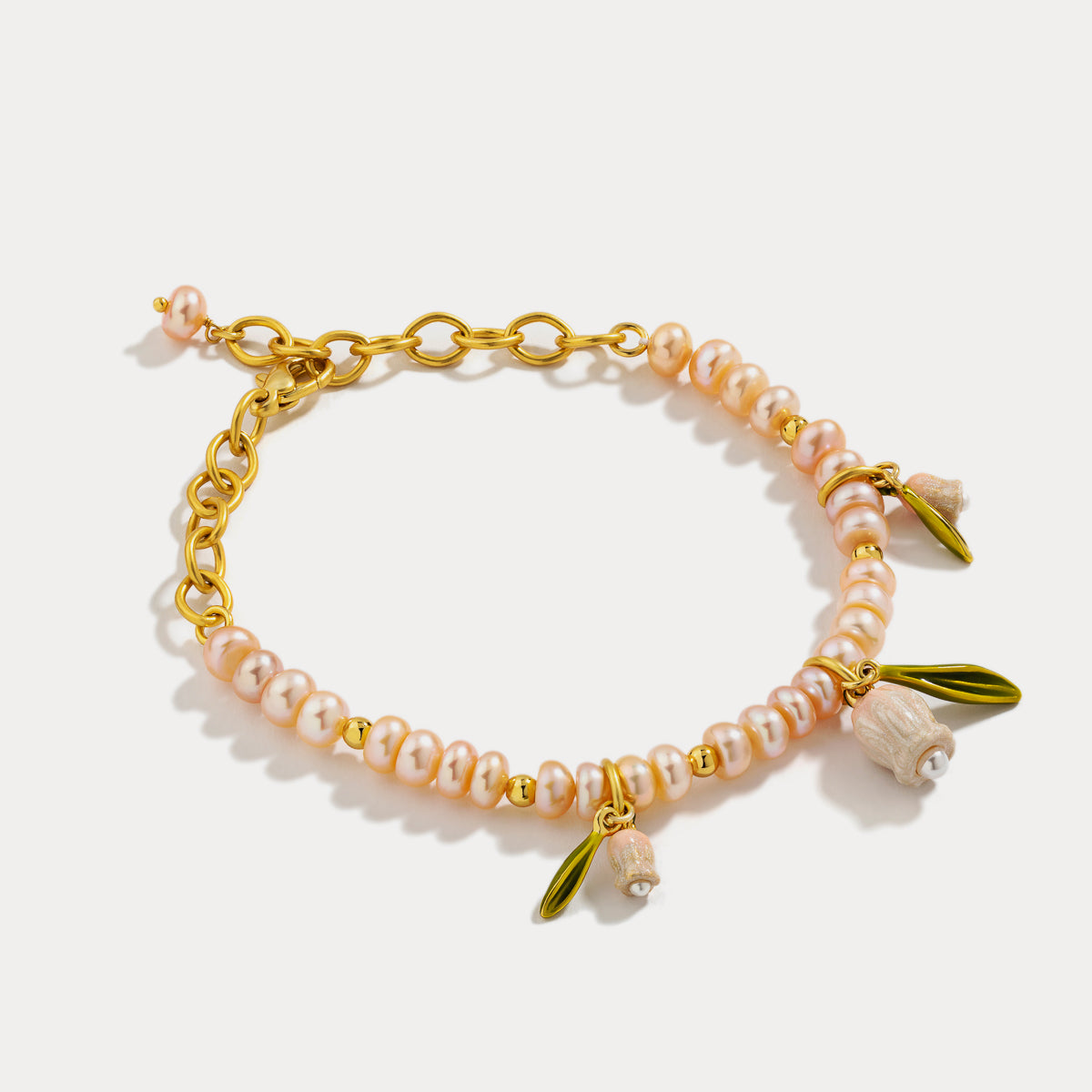 Lily Of The Valley Pearl Bracelet for Gift