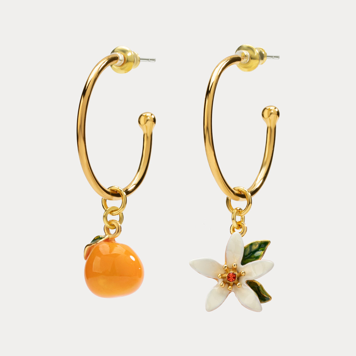 Selenichast orange earrings 1