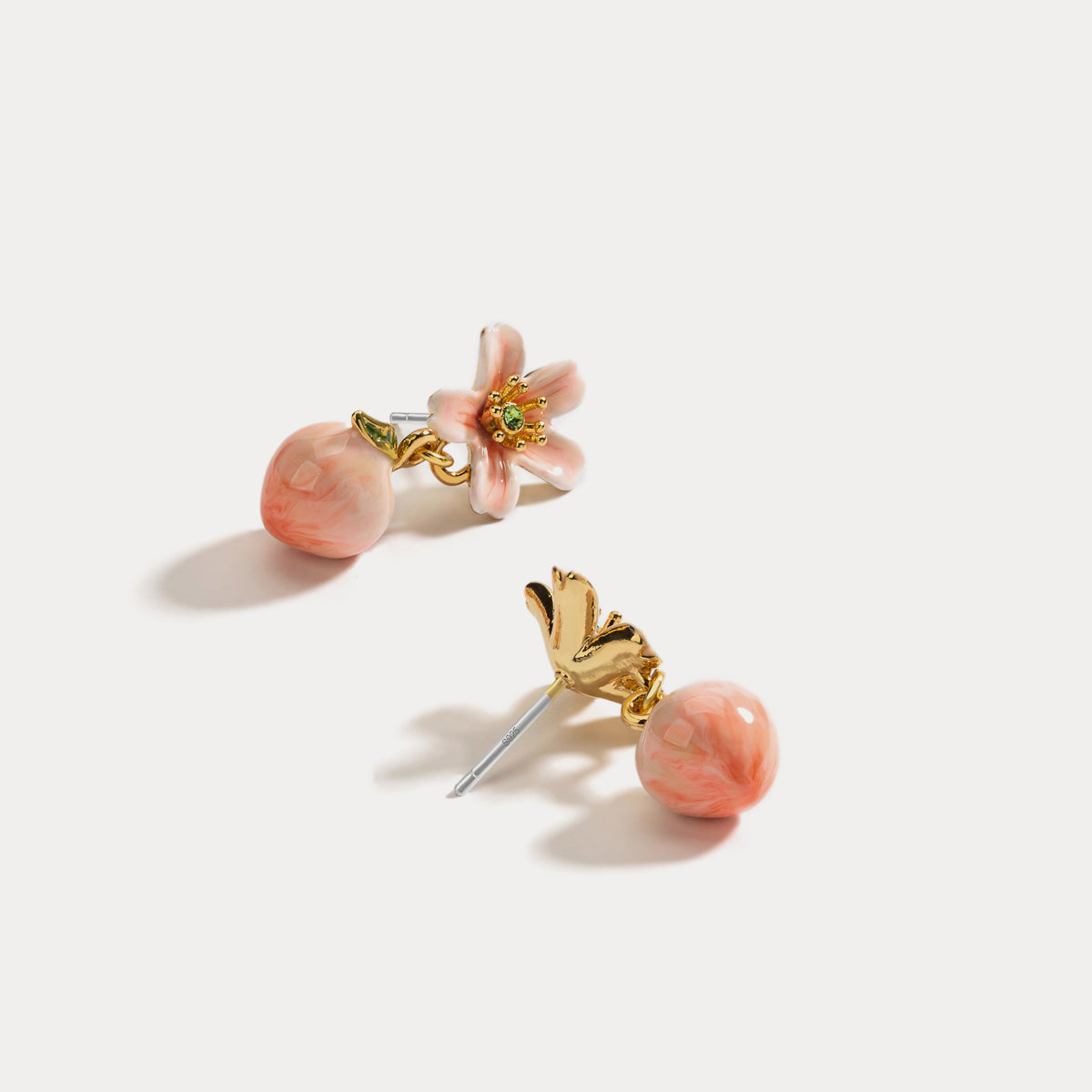 Peach Dangling Earrings