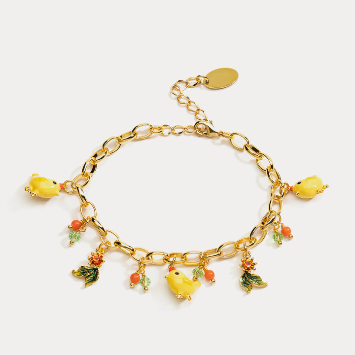 Selenichast rooster zodiac bracelet