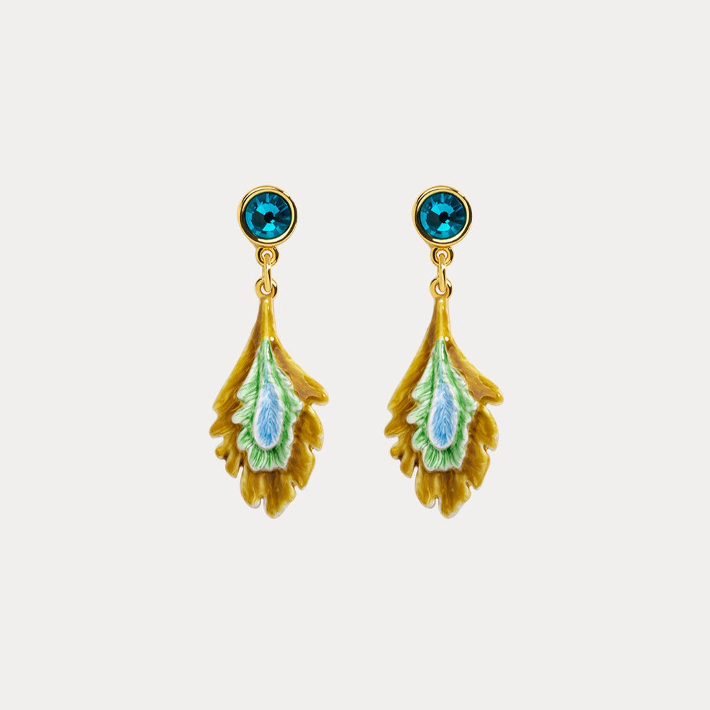 Selenichast peacock stud earrings