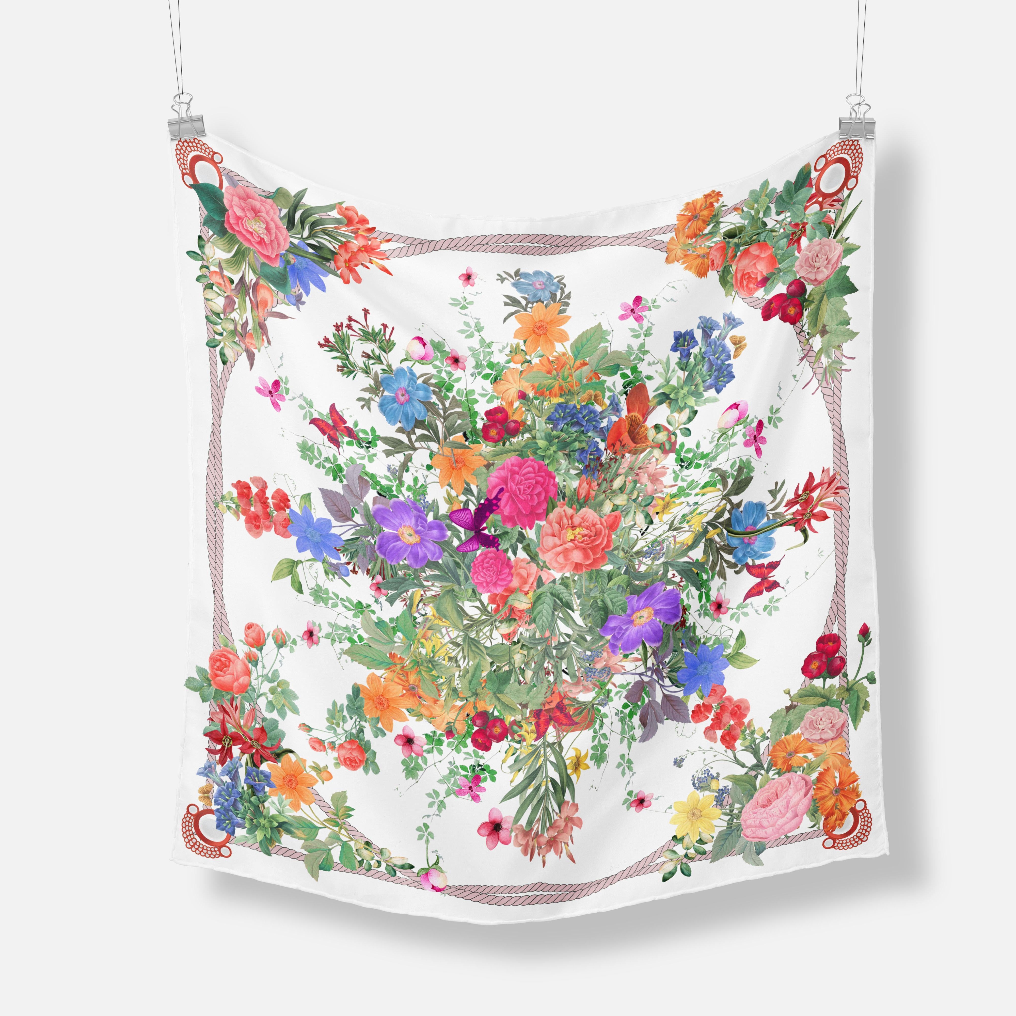 Blooming Square Scarf Top 
