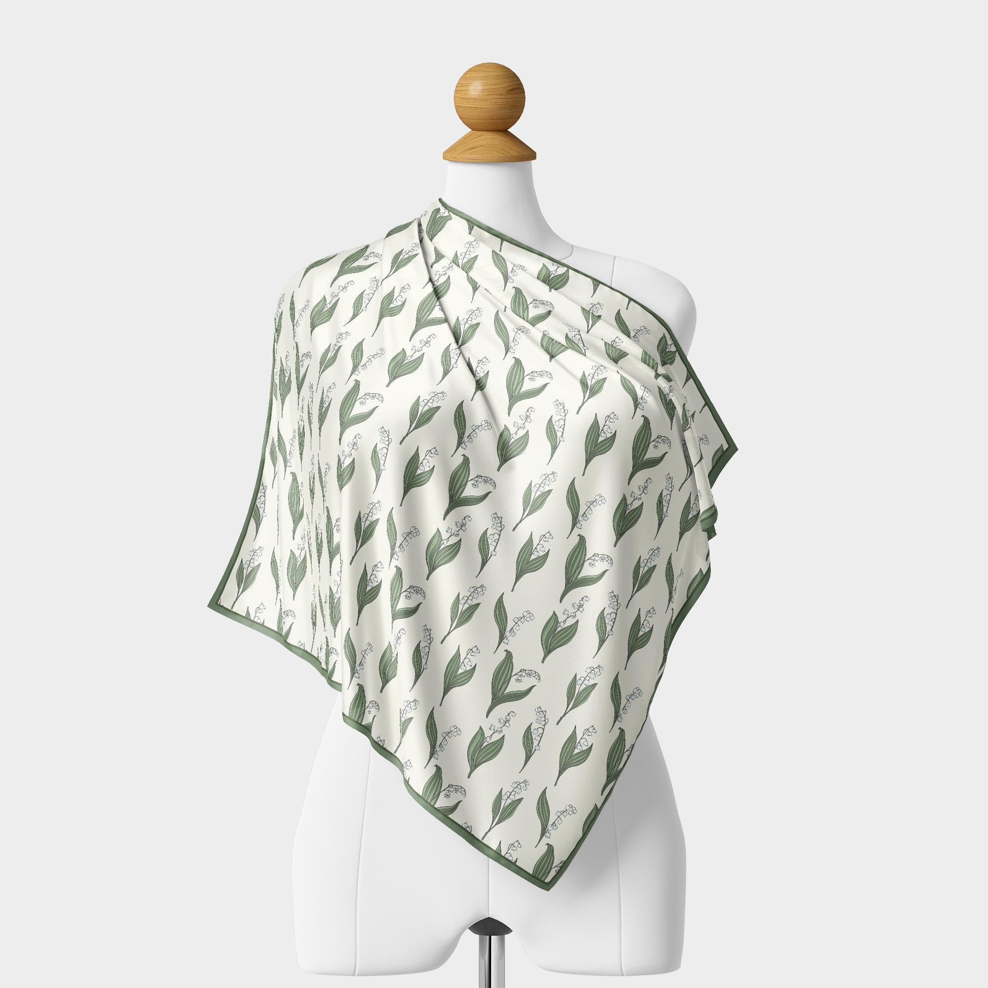 Lily Of The Valley Bell Silk Scarf