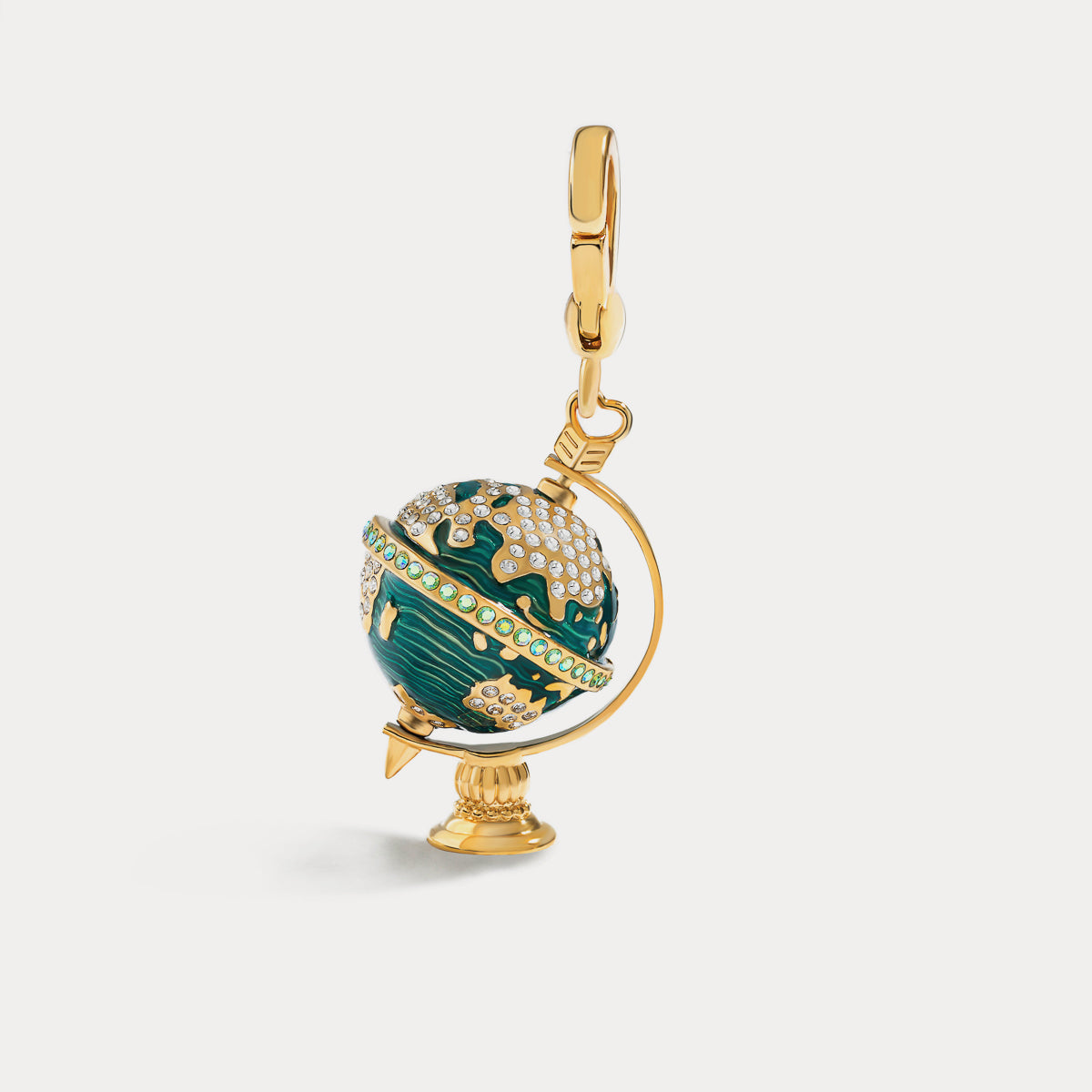 globe pendant diamond necklace