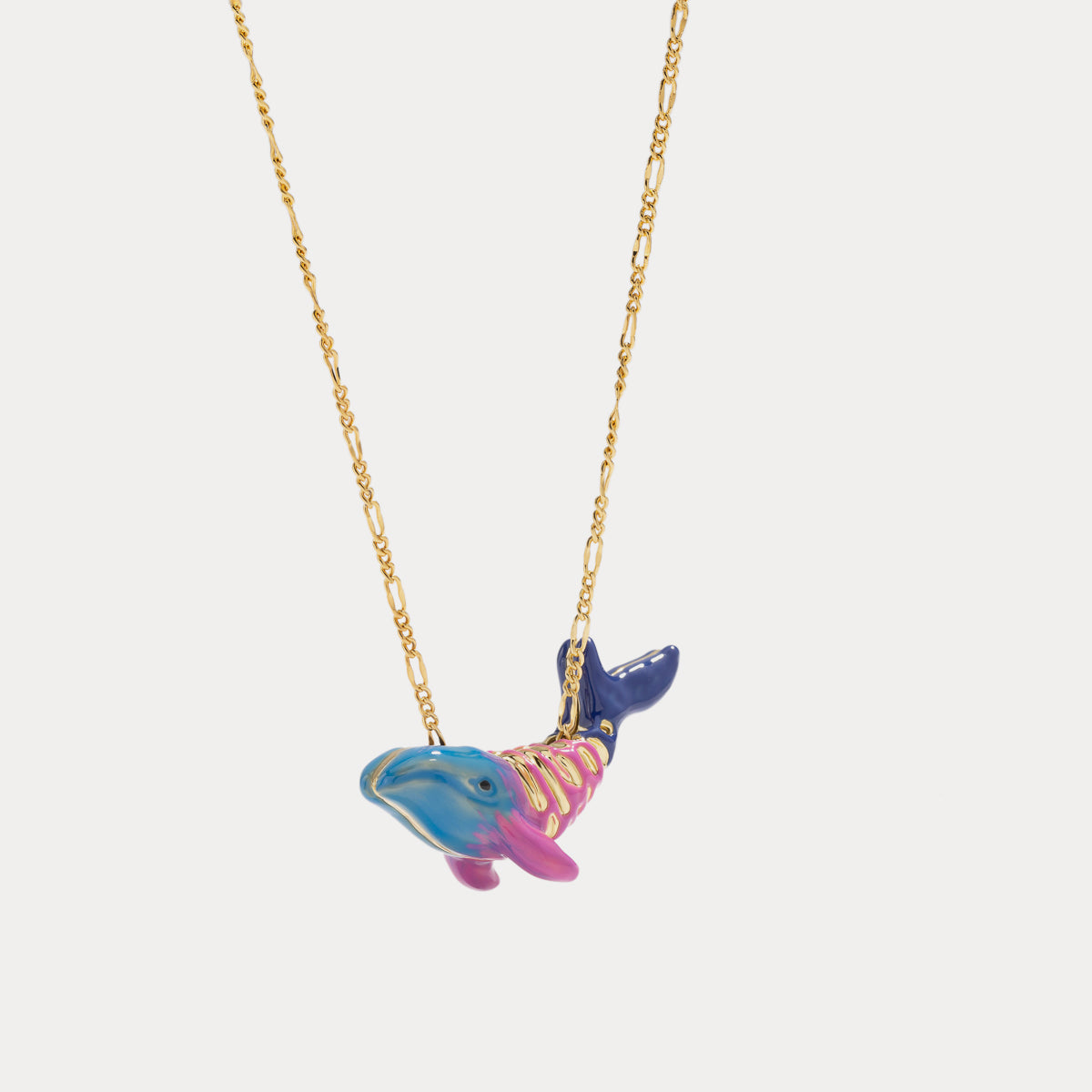 whale gold necklace