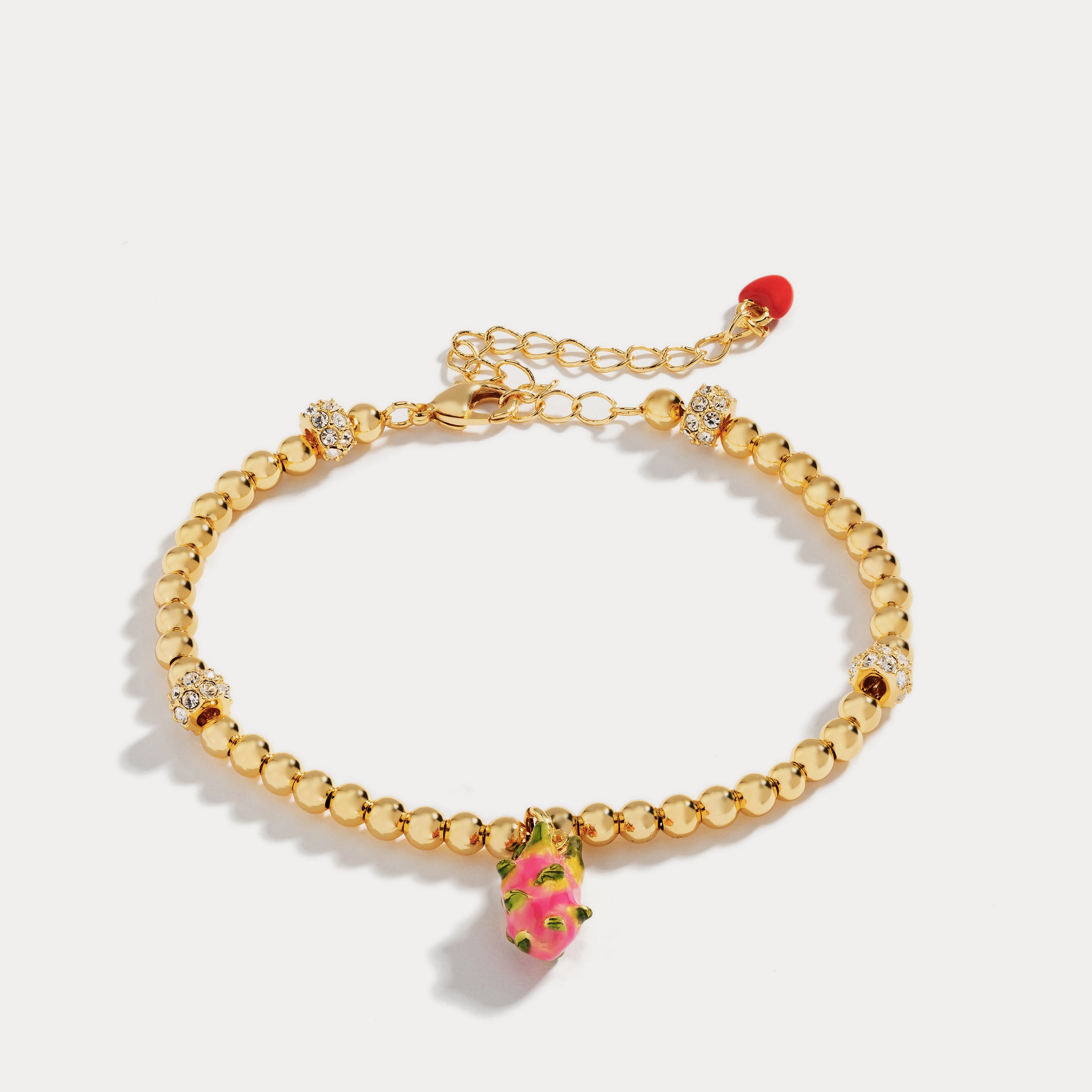 Pitaya fruit enamel bracelet